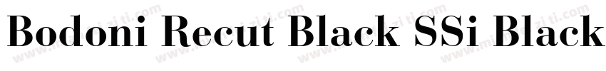 Bodoni Recut Black SSi Black字体转换